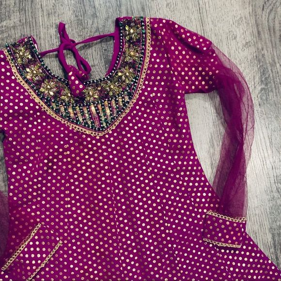 PRINCESS India Dress Up Lined Dress Rhinestones Lace 4T - Picture 7 of 15